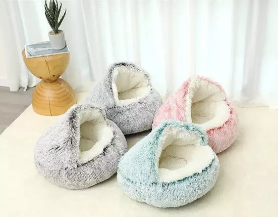 CozyNook Plush Fluffy Pet Round Bed - Hot Sale 70% OFF