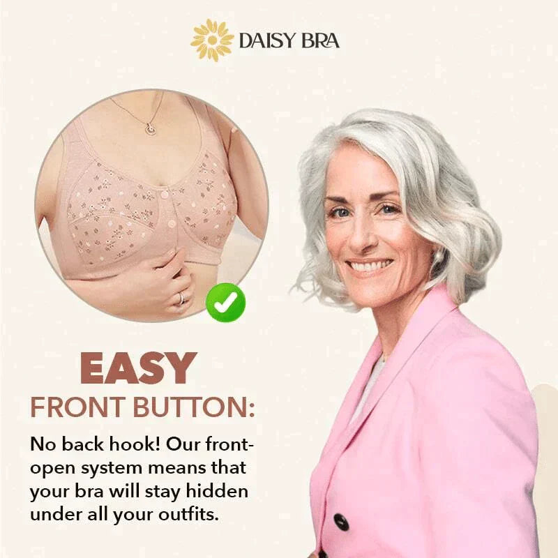 Daisy Bra – Comfortable & Convenient Front Button Bra