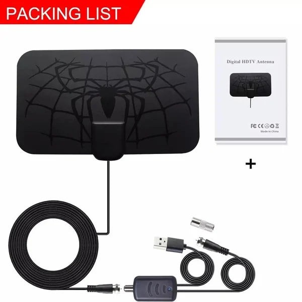 Spider pattern new HDTV cable antenna 4K (5G chip,  can be used worldwide) - LAST DAY 49% OFF