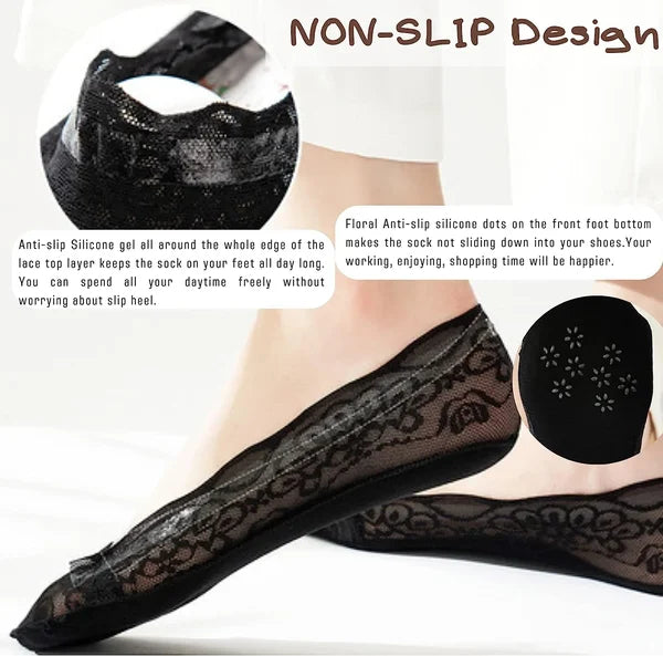 Lace No Show Liner Socks for Women - (2024 New Year Hot Sale)