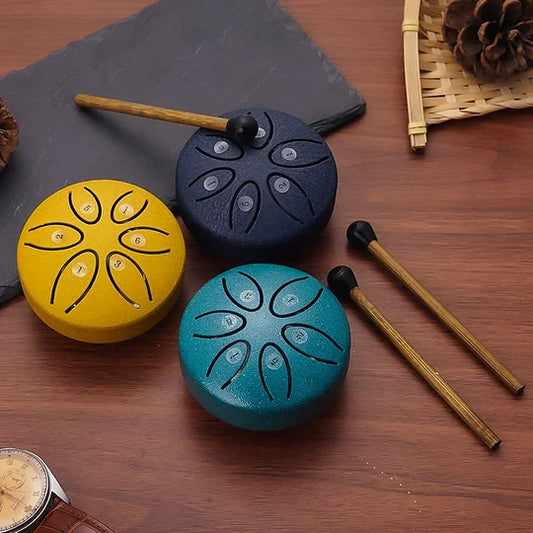 Buddha Stones Mini Steel Tongue Drum Kit (3 Inch) - Early Christmas Sale - 49% OFF