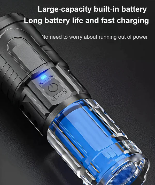 White Laser Telescopic Zoom Flashlight - Christmas Pre-sale - 80% Off