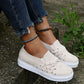 Bowknot Round Toe Platform Casual Breathable Walking Shoes