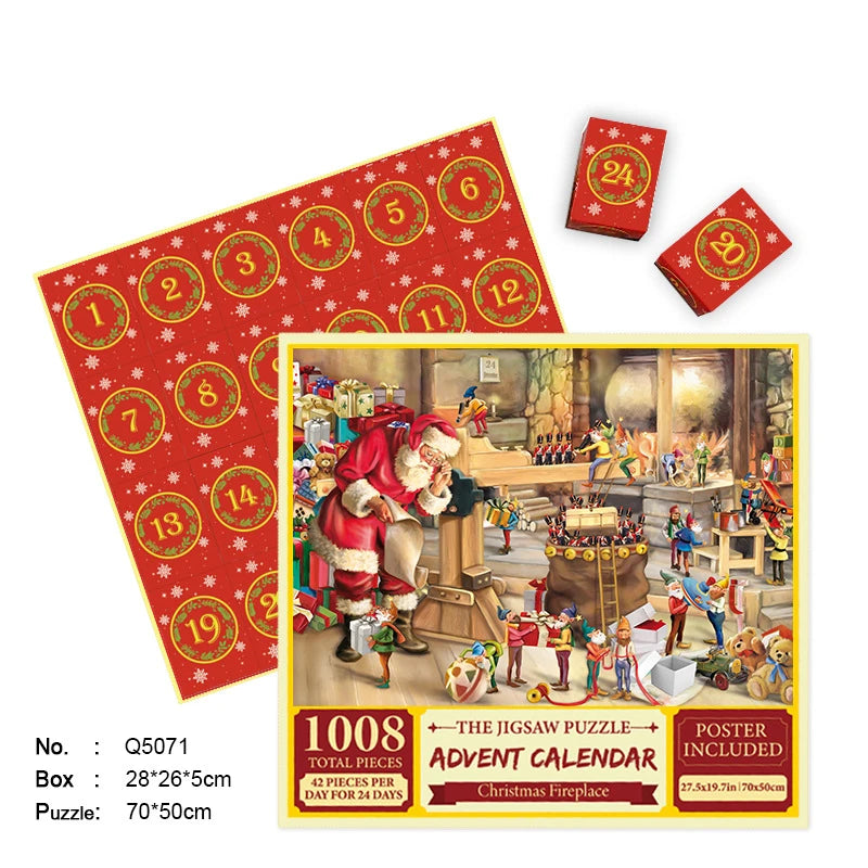 Christmas Advent Calendar Jigsaw Puzzle - Christmas Hot Sale