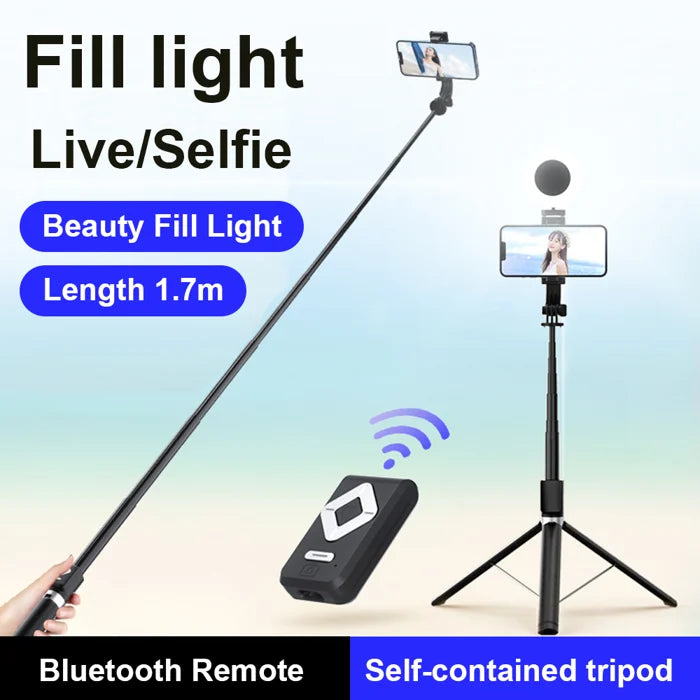 Charmsvision - New 6 in 1 Bluetooth Selfie Stick - Hot Sale 40% OFF