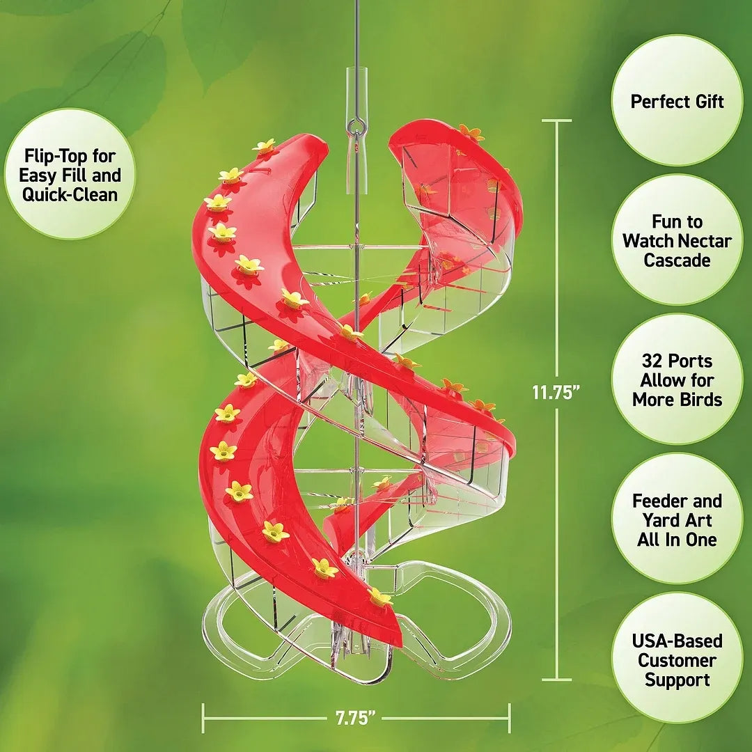 DNA Helix 32-Port Hummingbird Feeder - Hot Sale 50% Off