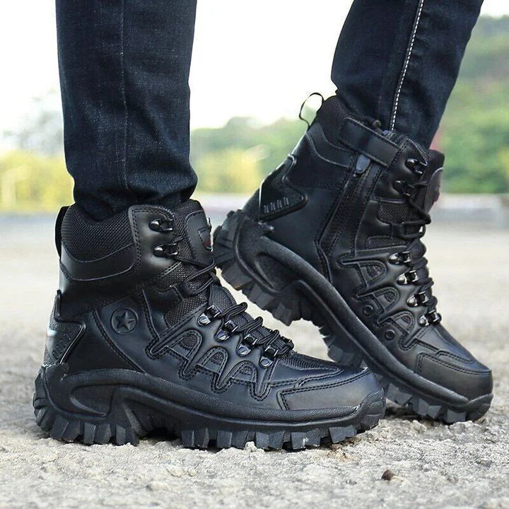 Hot Sale-Men's Outdoor Waterproof Non-Slip Hiking Boots Functional Combat Boots