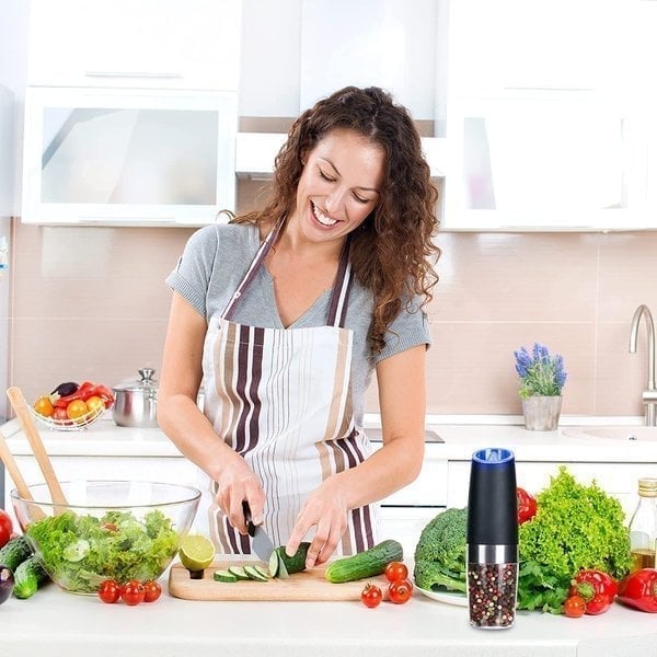 Automatic Electric Gravity Induction Salt & Pepper Grinder - Hot Sale 50% Off