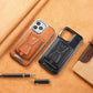 Luxury leather iPhone case with removable magnetic tape - LAST DAY SALE 49% OFF