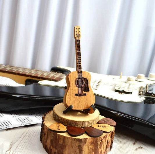 Wooden Acoustic Guitar Pick Box - Hot Sale 50% Off