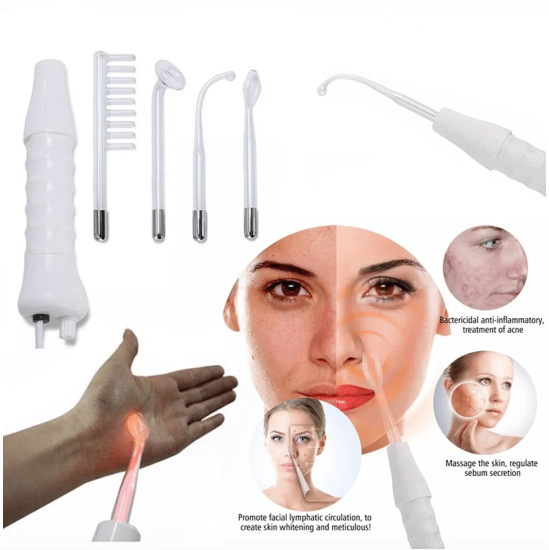 High Frequency Therapy Kit Face Care - Hot Sale 50% Off