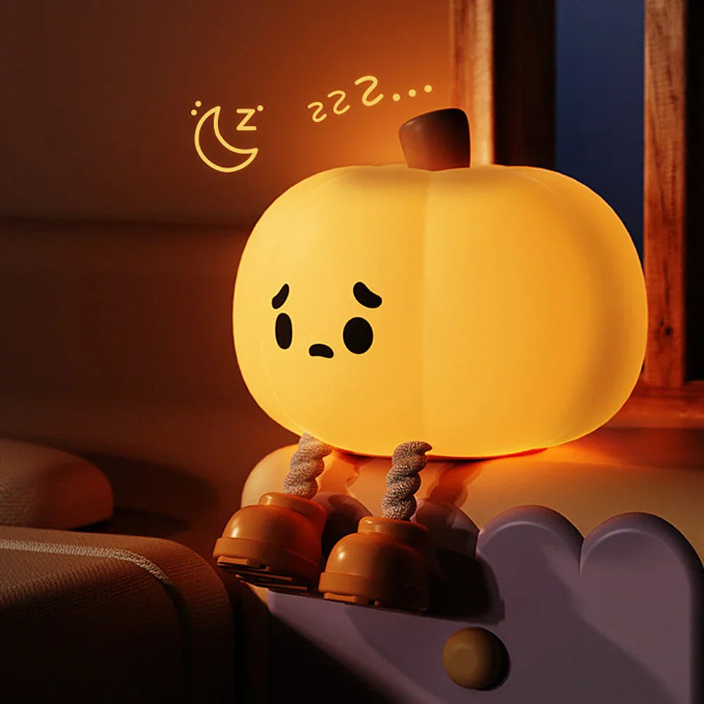 Snuggle up with the Mr. Pumpkin Glow Pumpkin Light - Hot Sale 50% Off