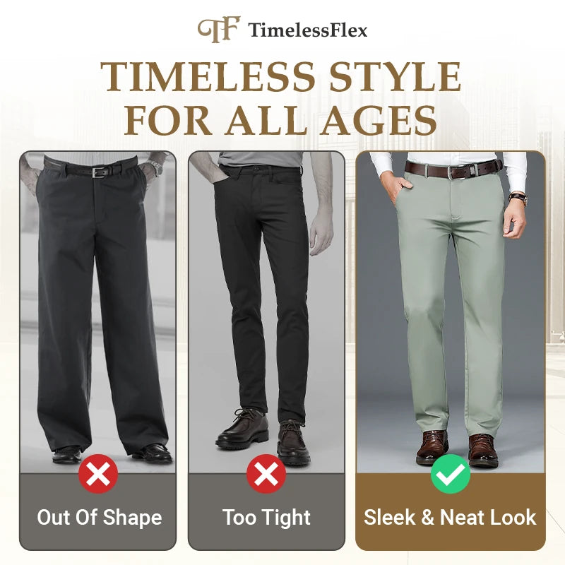 TimelessFlex - Men's High Stretch Straight Fit Pants