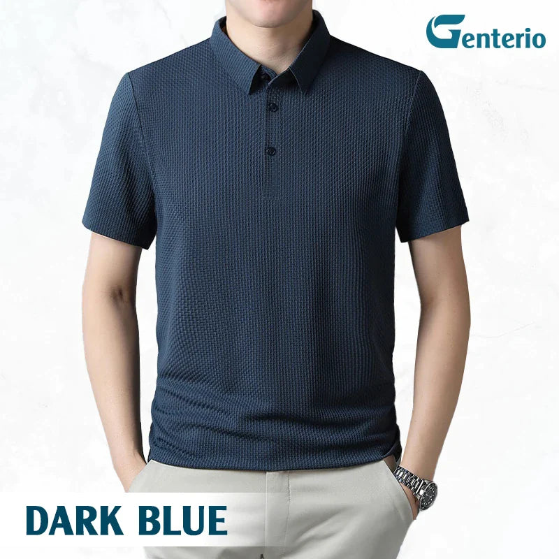 LuxePolo - Men's Icy Silk Anti-wrinkle Polo Shirt | LAST DAY 70% OFF