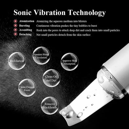 ULTRASONIC SKIN SCRUBBER DEEP FACE CLEANING MACHINE