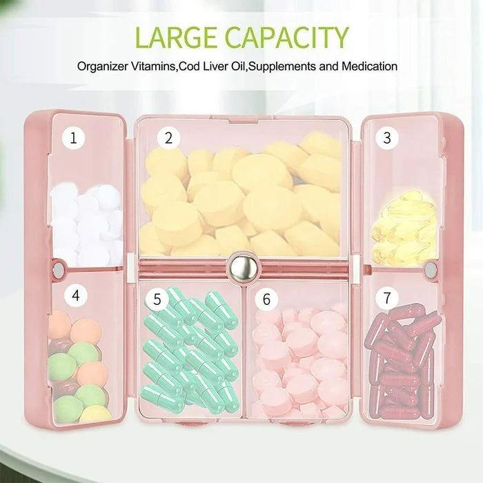 7 Compartments Portable Pill Case - Hot Sale 50% Off