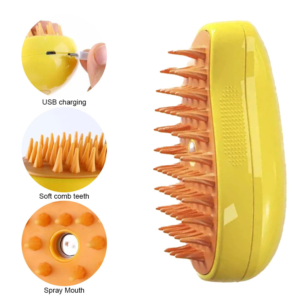 Nano Mist Spray Steamy Pet Comb Brush For Cats & Dogs – Hot Sale 60% Off