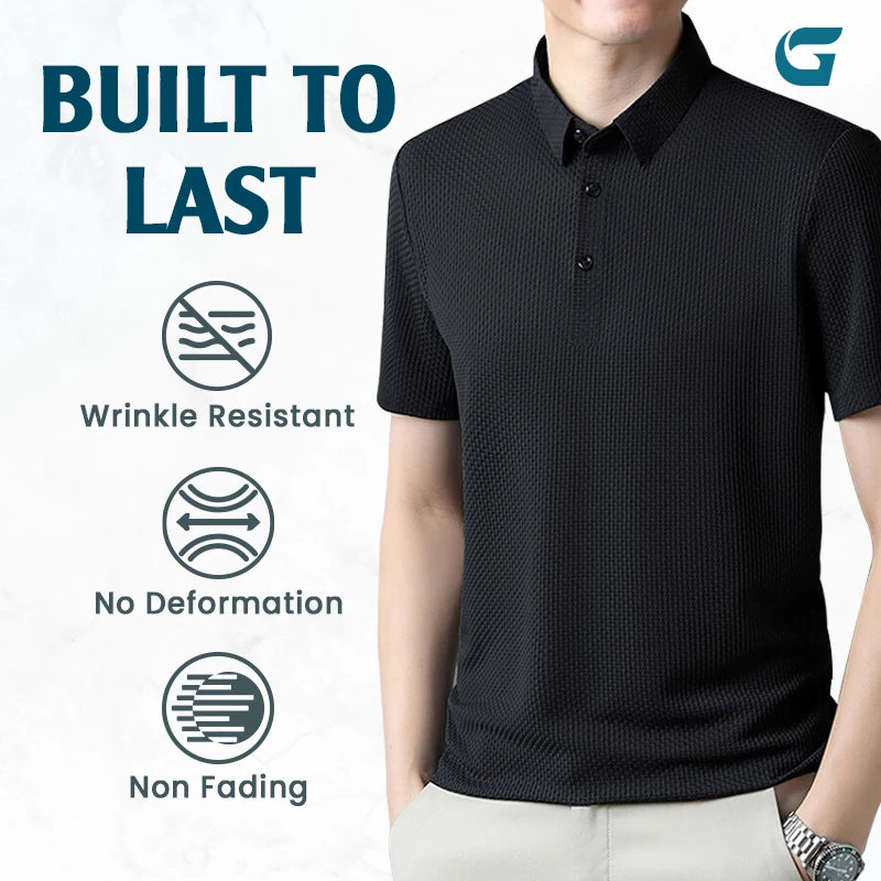 Genterio - Ice Silk Breathable Performance Polo Shirt