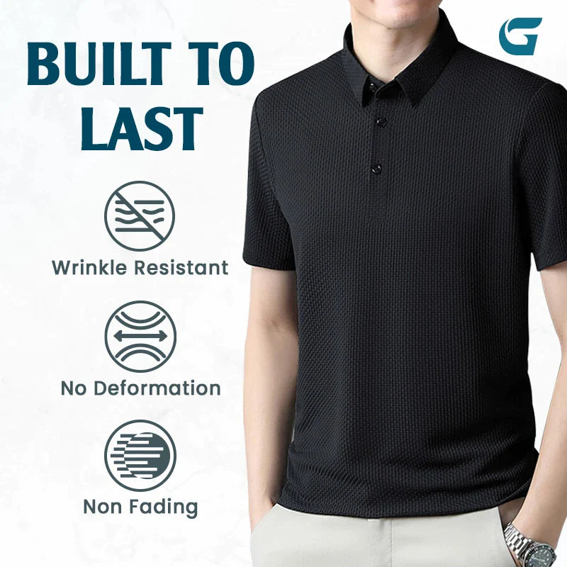 LuxePolo - Men's Icy Silk Anti-wrinkle Polo Shirt | LAST DAY 70% OFF