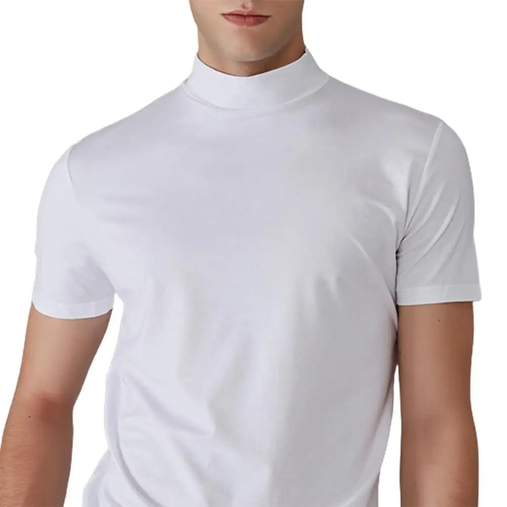 Men 's High Neck Slim Fit T-shirt - 2024 New Year Hot Sale