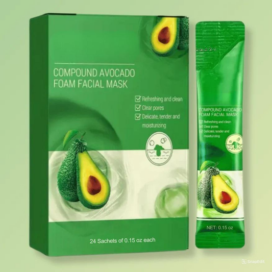 Deep Cleansing Avocado Foam Facial Mask (Box of 24 Masks)