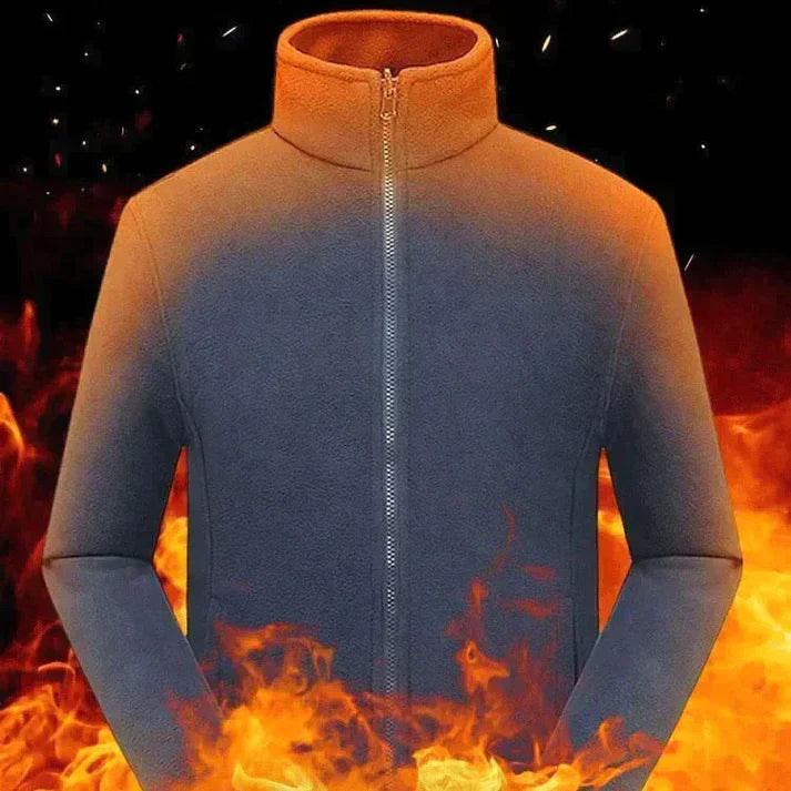 Men’s Double-Layer Fleece Hooded Jacket - (50% OFF）