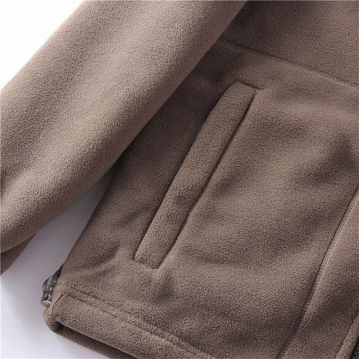 Men’s Double-Layer Fleece Hooded Jacket - (50% OFF）