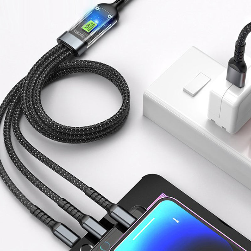 Transparent Luminous 3-in-1 Super Fast Charging Cable - Limited time 50% off