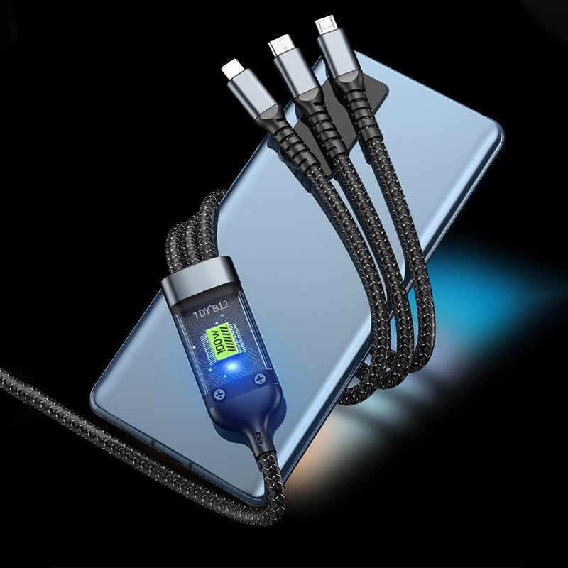 Transparent Luminous 3-in-1 Super Fast Charging Cable - Limited time 50% off