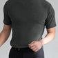 Men 's High Neck Slim Fit T-shirt - Hot Sale 50% Off