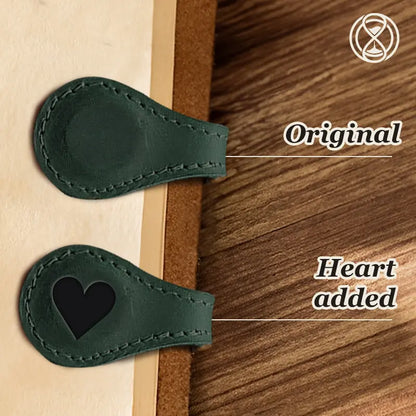 Personalized Magnetic Leather Bookmark