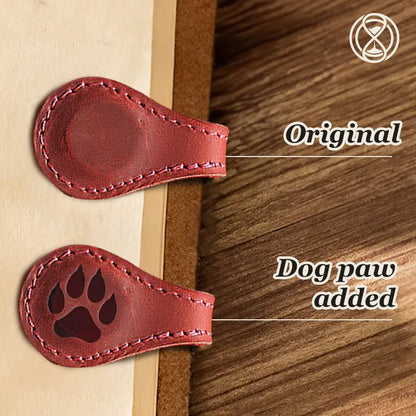 Personalized Magnetic Leather Bookmark