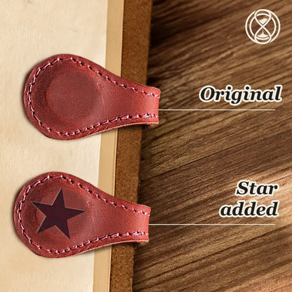 Personalized Magnetic Leather Bookmark