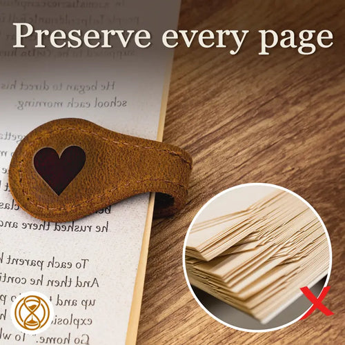 Personalized Magnetic Leather Bookmark