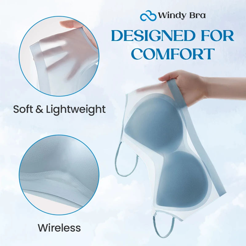 WindyBra - Seamless ultra-thin plus size ice silk comfort bra - Hot Sale 50% Off