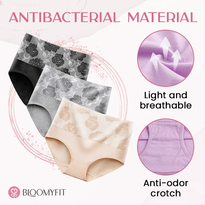 BloomyFit - High Waist Antibacterial Panties - Hot Sale 50% Off