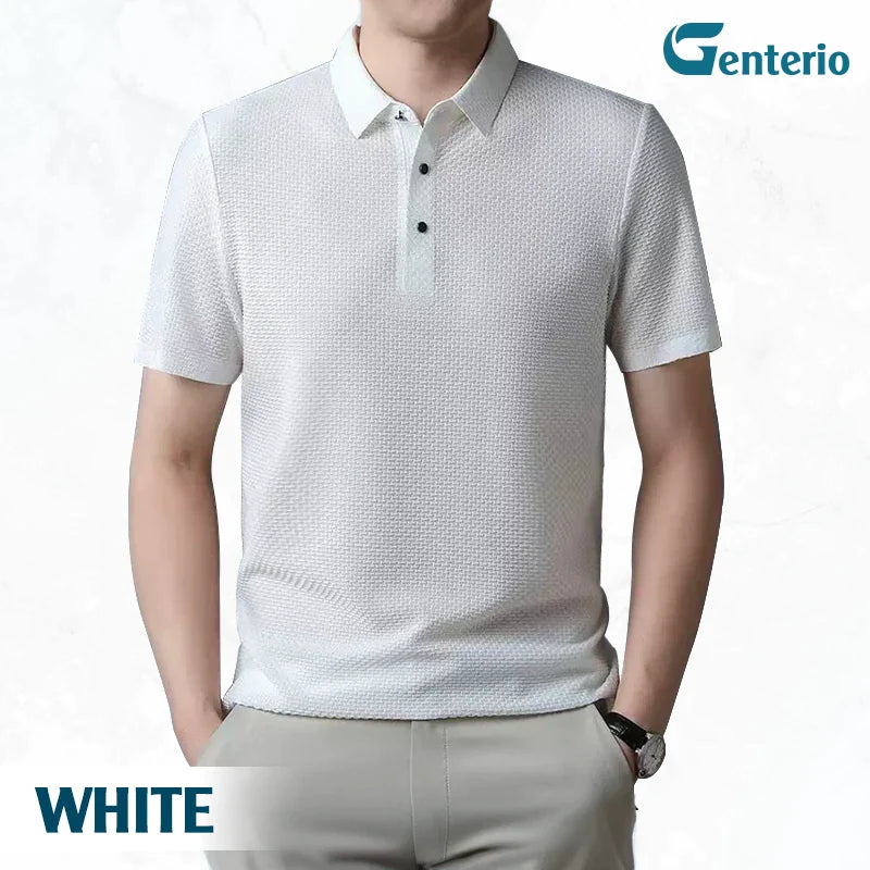 LuxePolo - Men's Icy Silk Anti-wrinkle Polo Shirt | LAST DAY 70% OFF