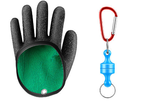 Fishing Catching Gloves Non-slip Fisherman Protect Hand