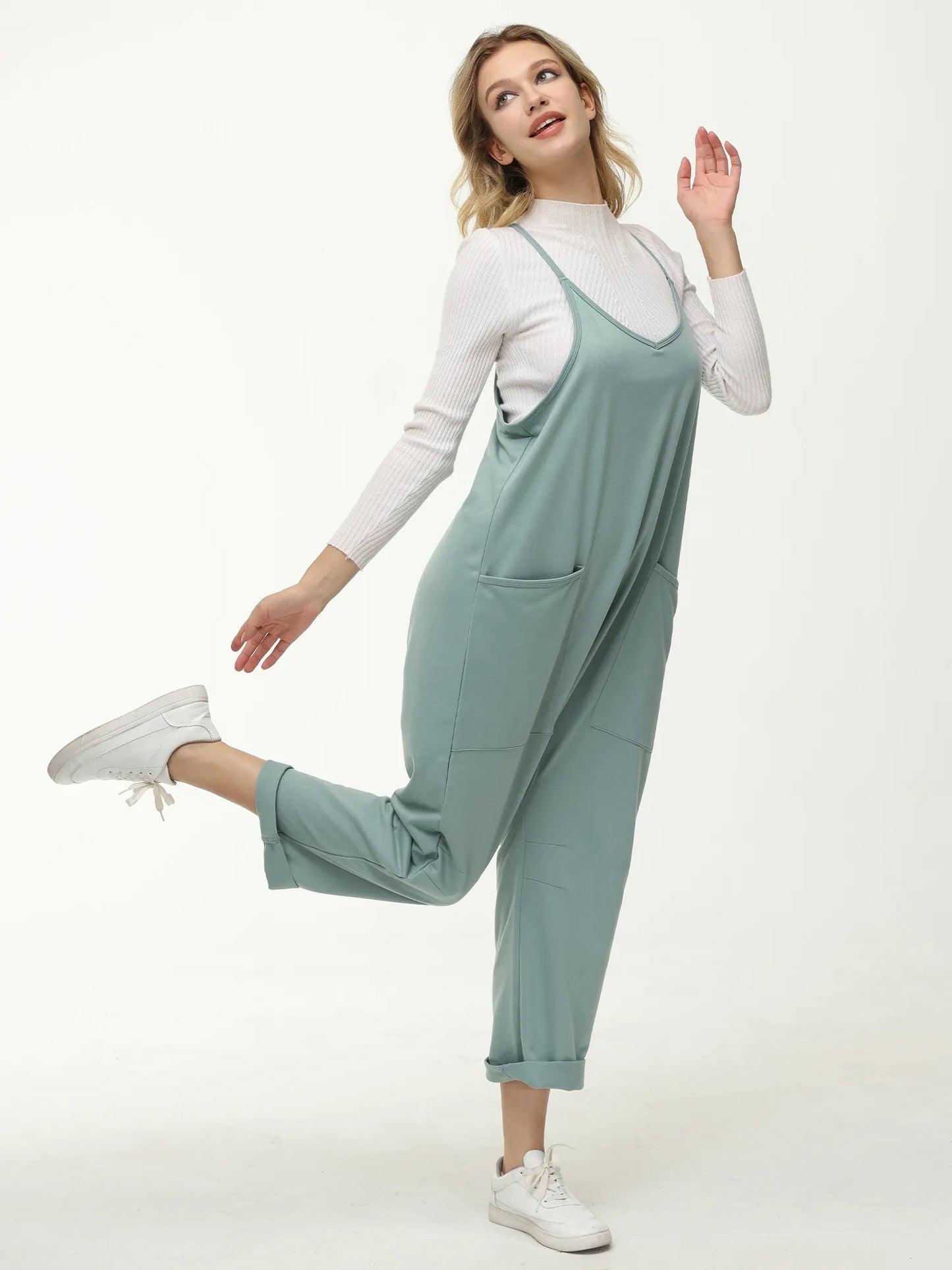 Womens Casual Wide Leg Jumpsuit (Buy 2 Vip Shipping)