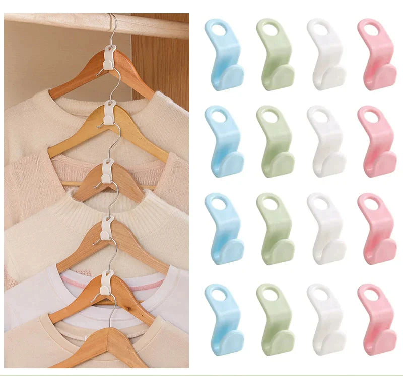 Intellectp - Space-Saving Clothes Hanger Connector Hooks