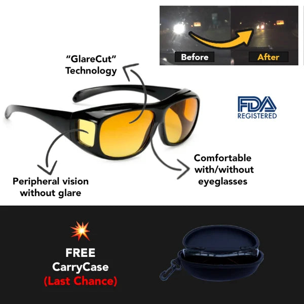 Headlight Glasses with "GlareCut" Technology (Drive Safely at Night) - Year-end Promotion 49% Off