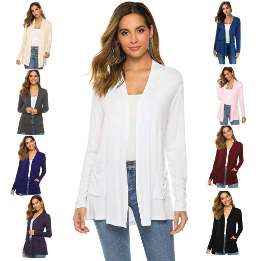 🔥 Last Day Promotion 49% OFF💕Women’s Casual Lightweight Open Front Long Sleeve Cardigans