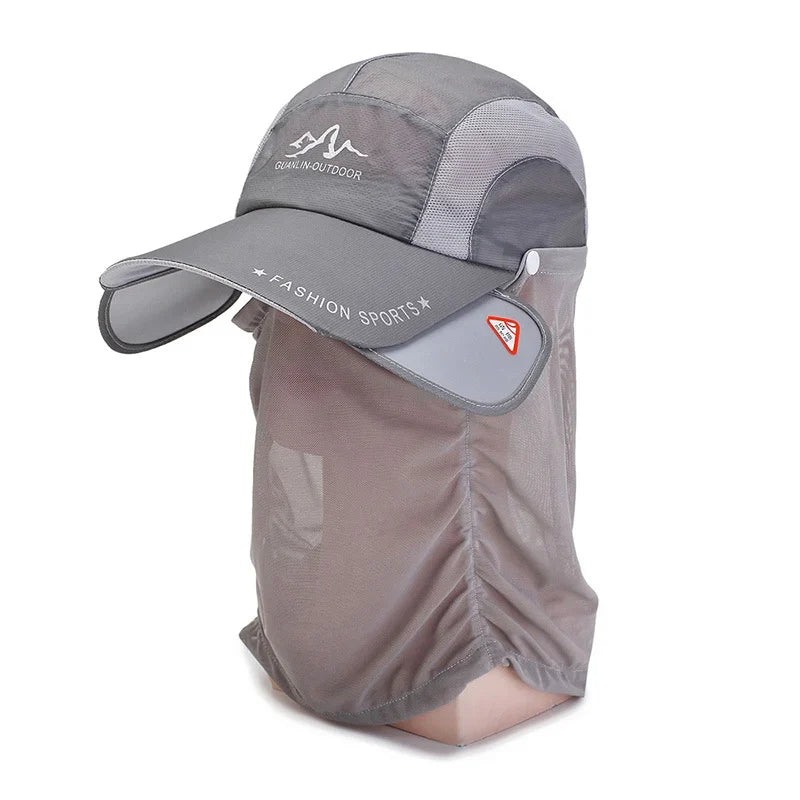 Sun hat with retractable brim for outdoor/fishing/riding/climbing - Hot Sale 50% Off