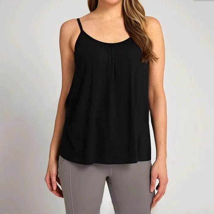 Loose-fitting Tank Top With Built-in Bra - Hot Sale 50% Off