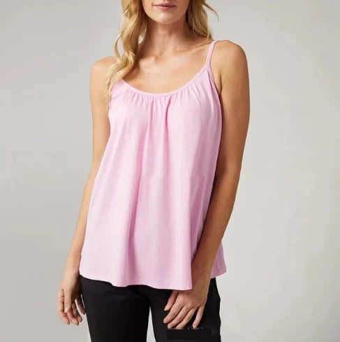 Loose-fitting Tank Top With Built-in Bra - Hot Sale 50% Off