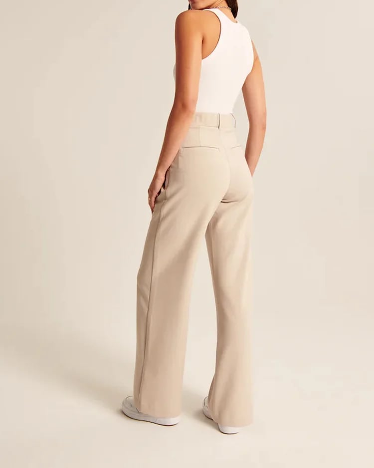 HIGH WAIST TAILORED WIDE LEG PANTS - Last Day 50%OFF