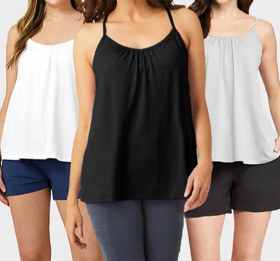 Loose-fitting Tank Top With Built-in Bra - Hot Sale 50% Off