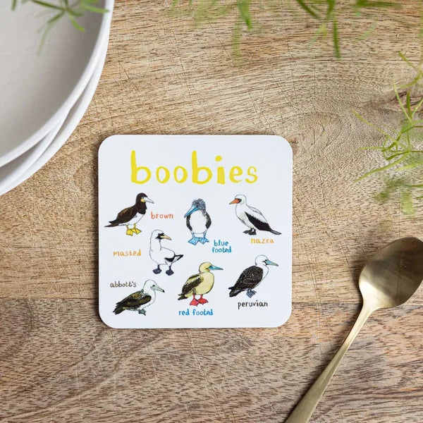 Set of 6 Bird Pun Coasters - Last Day 70% OFF