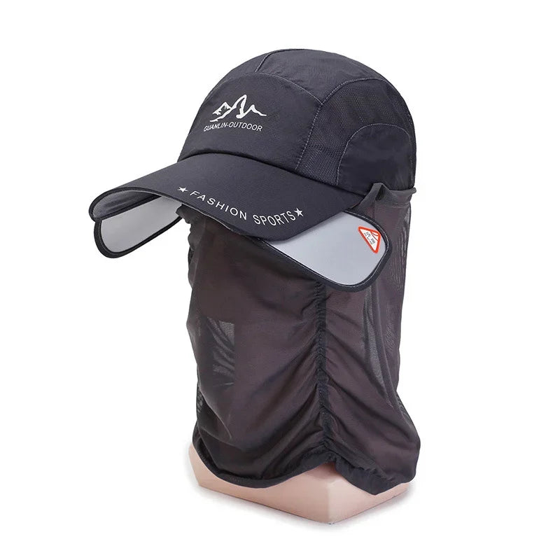 Sun hat with retractable brim for outdoor/fishing/riding/climbing - Hot Sale 50% Off