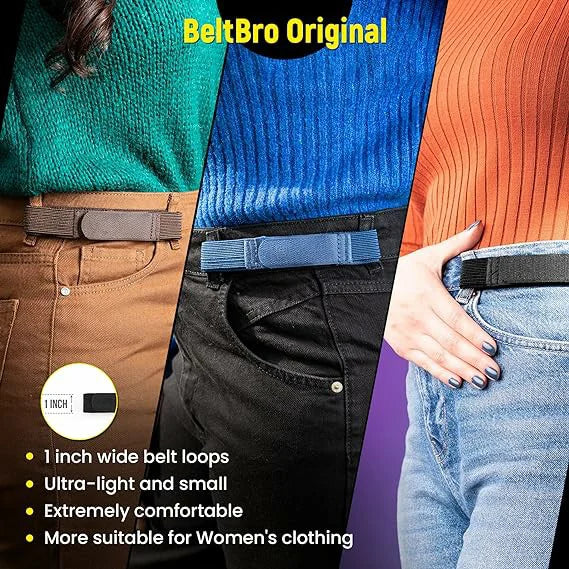 THE ULTRA LIGHT, NO-BUCKLE BELT FOR MEN, WOMEN AND KIDS